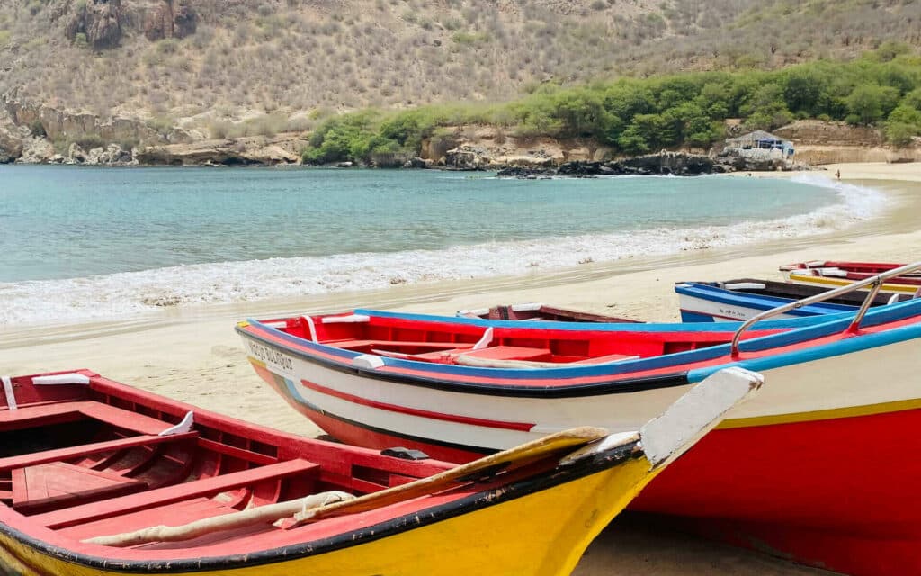 Plage sur l'ile de Santiago au Cap-Vert