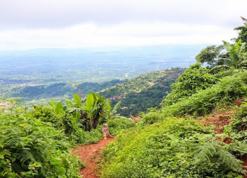 Paysages des différentes régions du Togo - côte, montagnes et savane