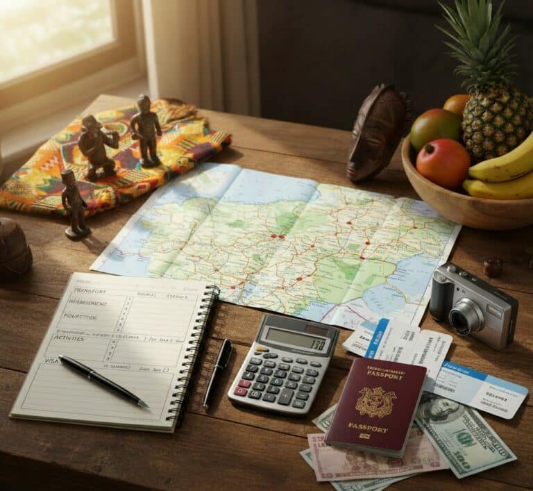 réparation d'un budget voyage pour le Bénin