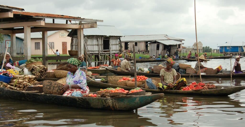 Le marché flottant de Ganvié