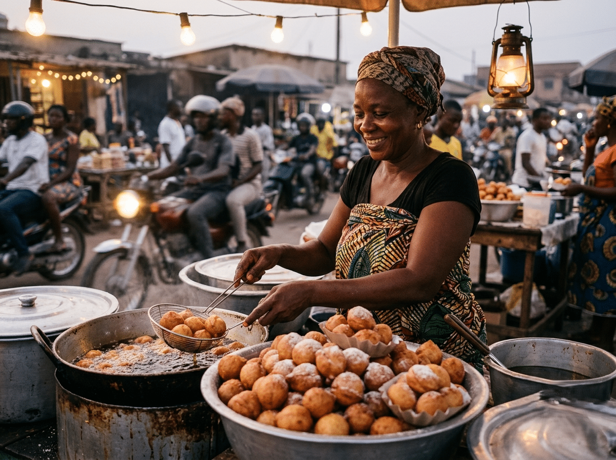 Street-food du soir à Cotonou : 9 dégustations à moto